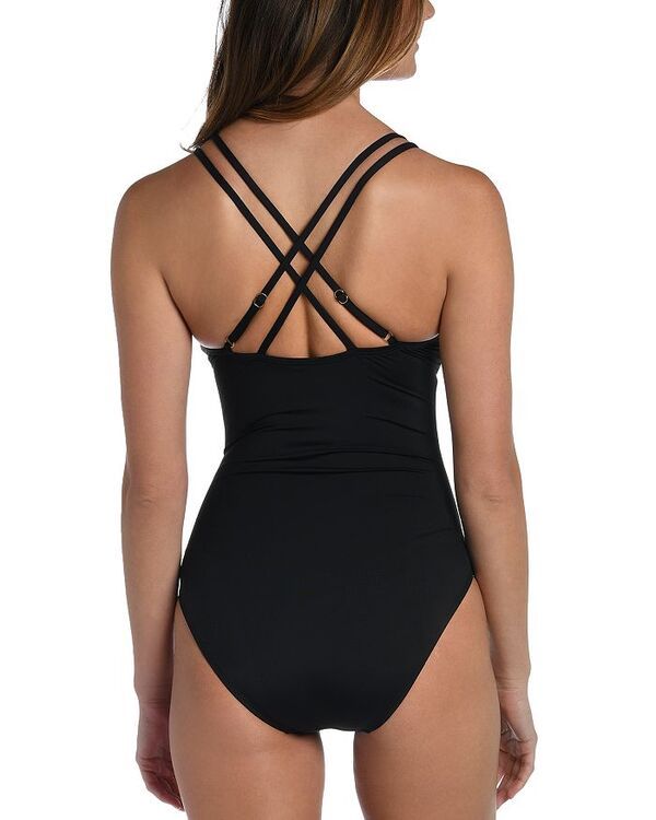 ラブランカ レディース 水着 上下セット レース La Blanca Lace Up One Piece Swimsuit Black ブラック