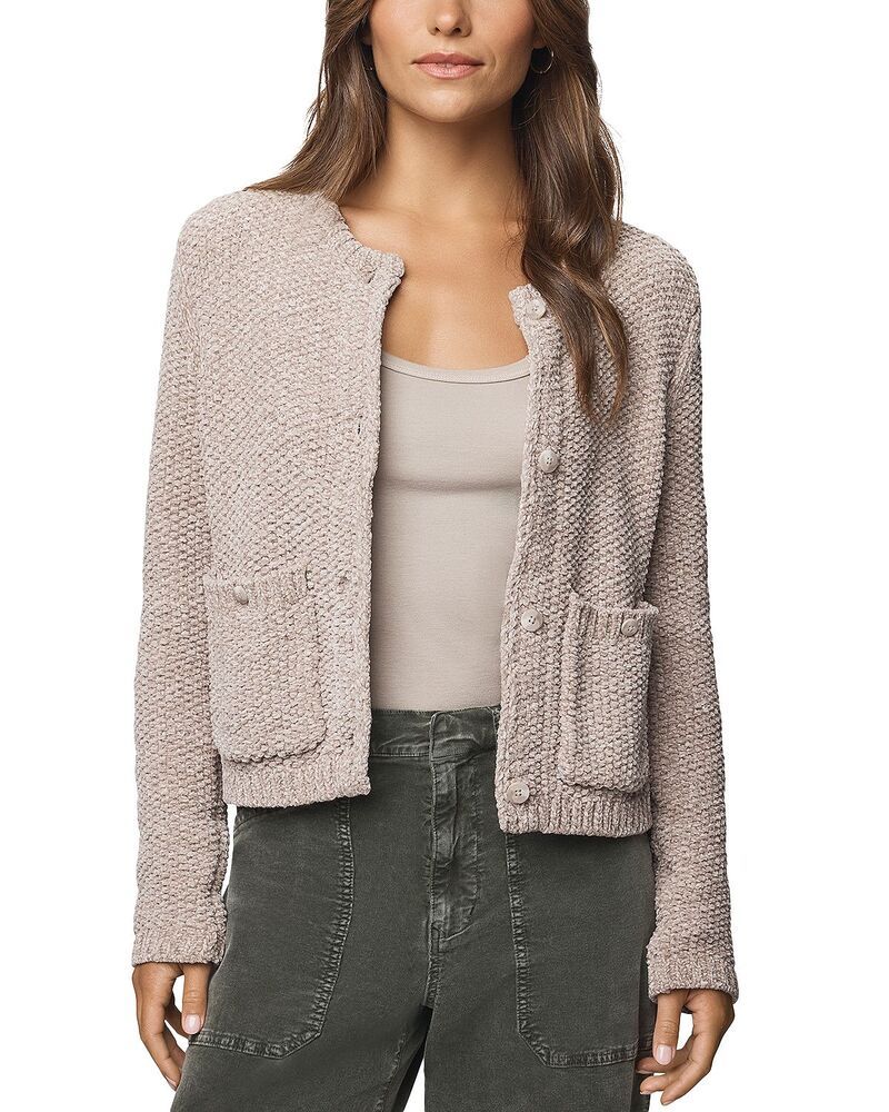スプレンディット レディース アウター カーディガン Splendid Andrea Crop Cardigan Pale Oak