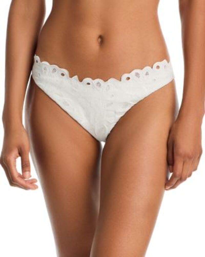 シムカイ レディース 水着 ボトムスのみ 刺繍 SIMKHAI Gina Embroidered Bikini Bottom Ivory アイボリー