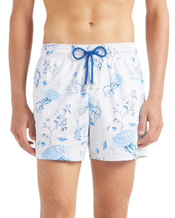 ヴィルブレクイン メンズ 水着 ハーフパンツ・ショーツ Vilebrequin Medusa Shells Stretch 45 Swim Trunks White ホワイト