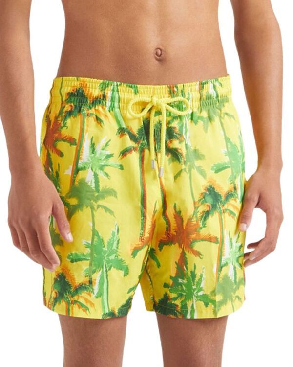 ヴィルブレクイン メンズ 水着 ハーフパンツ・ショーツ Vilebrequin Palms Offset Ultralight Packable 55 Swim Trunks Soleil Sun