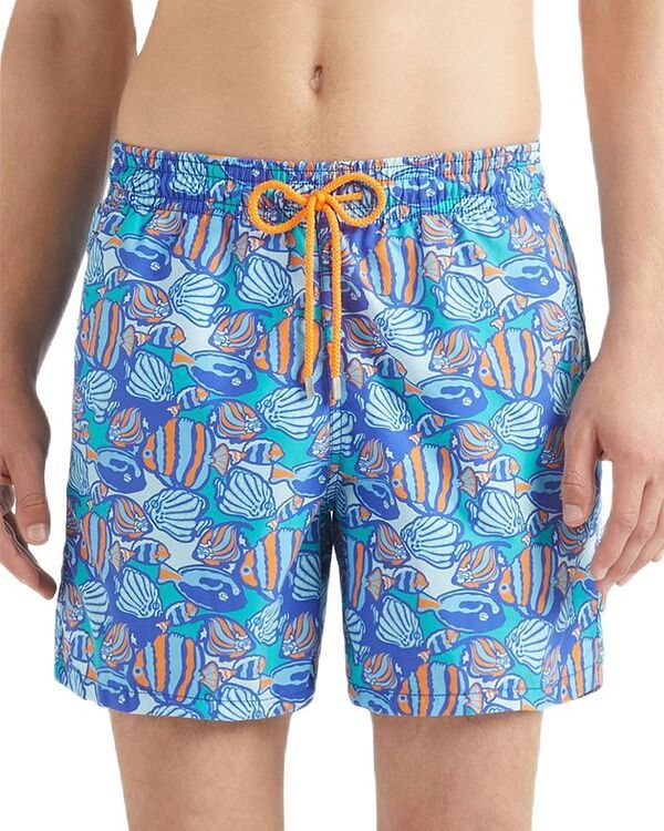 ヴィルブレクイン メンズ 水着 ハーフパンツ・ショーツ プリント Vilebrequin Moorea Printed 55 Swim Trunks Marrakech