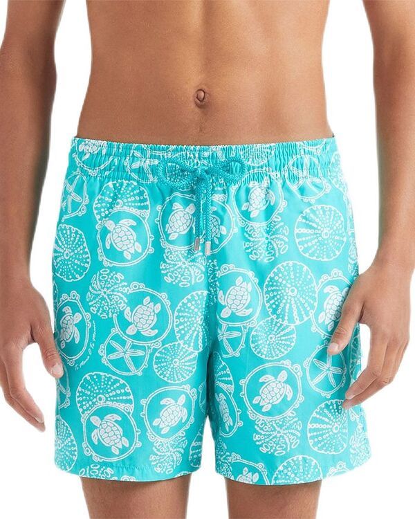 ヴィルブレクイン メンズ 水着 ハーフパンツ・ショーツ プリント Vilebrequin Moorea Printed 55 Swim Trunks Ceramic