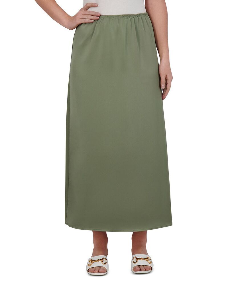 ポイント レディース ボトムスカート A ライン サテン Point Satin A Line Skirt Sage セージ