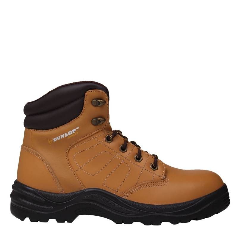 ダンロップ メンズ シューズ ブーツ・レインブーツ Tシャツ キャップ ブーツ Dunlop Dakota Mens Steel Toe Cap Safety Boots Honey