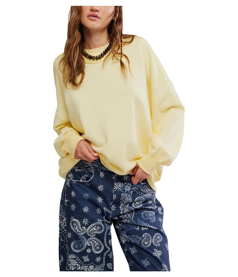 フリーピープル レディース アウター パーカー・スウェット Free People Palm Springs Turtle Banana Cream クリーム