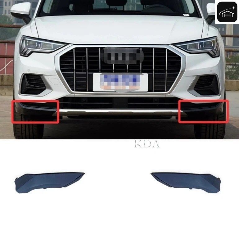 アウディ Q3 2019 - 22 用 フロント左または右バンパー下部スポイラートリム エアディフレクターバランス（塗装なし）