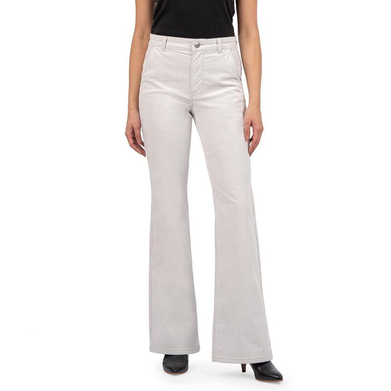 カットフロムザクロス レディース ボトムス カジュアルパンツ KUT from the Kloth Ana High Rise Flare Pant Silver シルバー