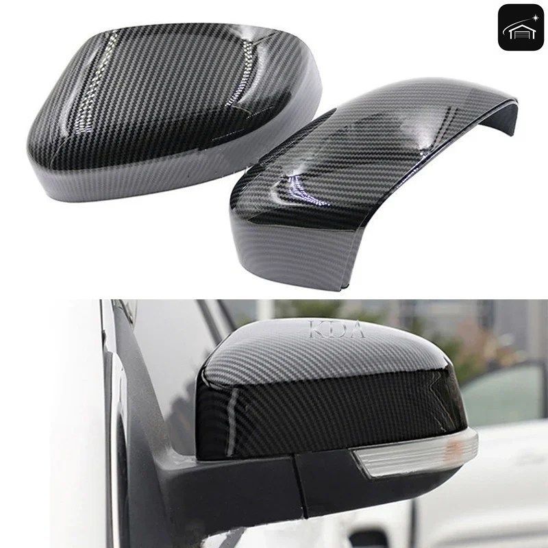 カーボンファイバー製ミラーカバーキャップ（リアビューシェル）2個セット フォード フォーカス MK2 MK3 2008-2018 モンデオ MK4 2010-2014