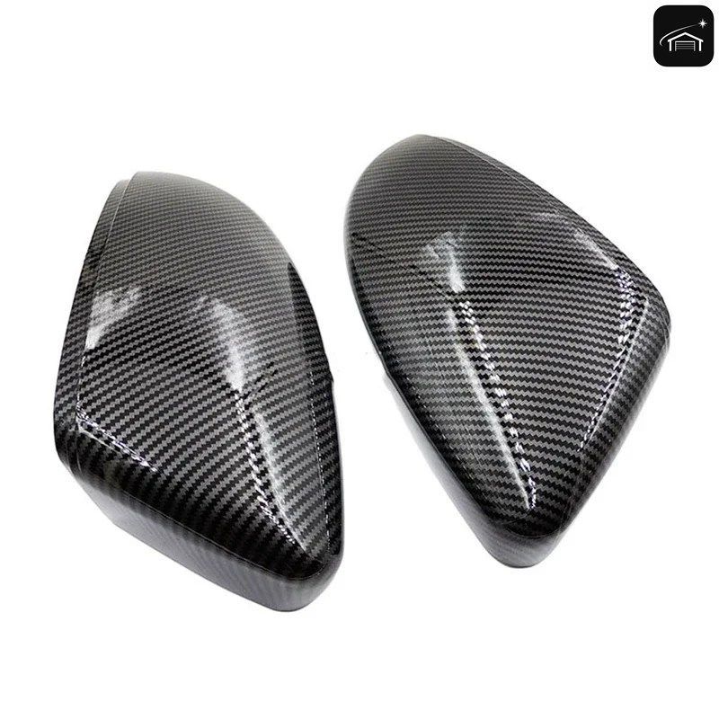 カーボンファイバー製サイドウィングリアミラーカバー 2個セット VW ゴルフ VI MK6 GTI R20 トゥーラン 1T1 1T2 1T3 2011-2015 ボーラ 5K08