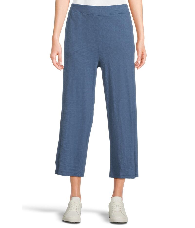 モッドドック レディース ボトムス カジュアルパンツ ワイドレッグ クロップド Mododoc Wide Leg Cropped Pants Pacific Blue ブルー