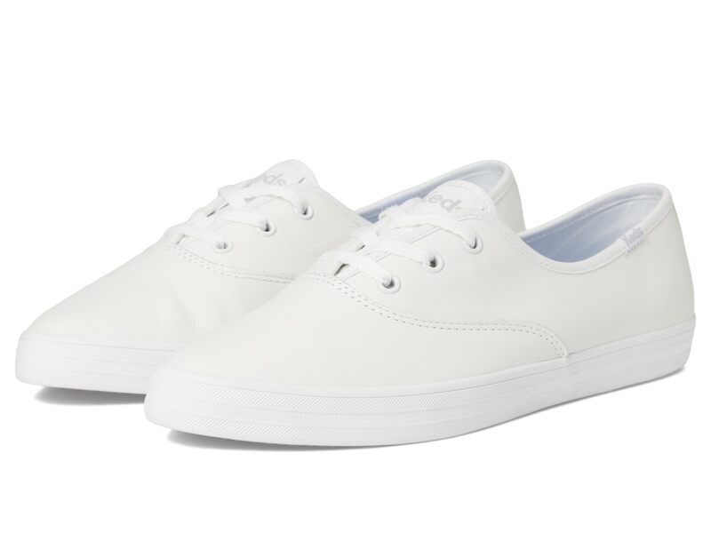 ケッズ レディース シューズ スニーカー Keds Champion Point Low White Leather ホワイト