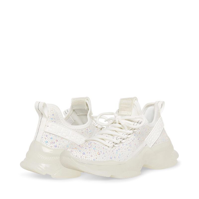 スティーブ マデン レディース シューズ スニーカー マキシ Steve Madden MaximaP Sneaker White ホワイト