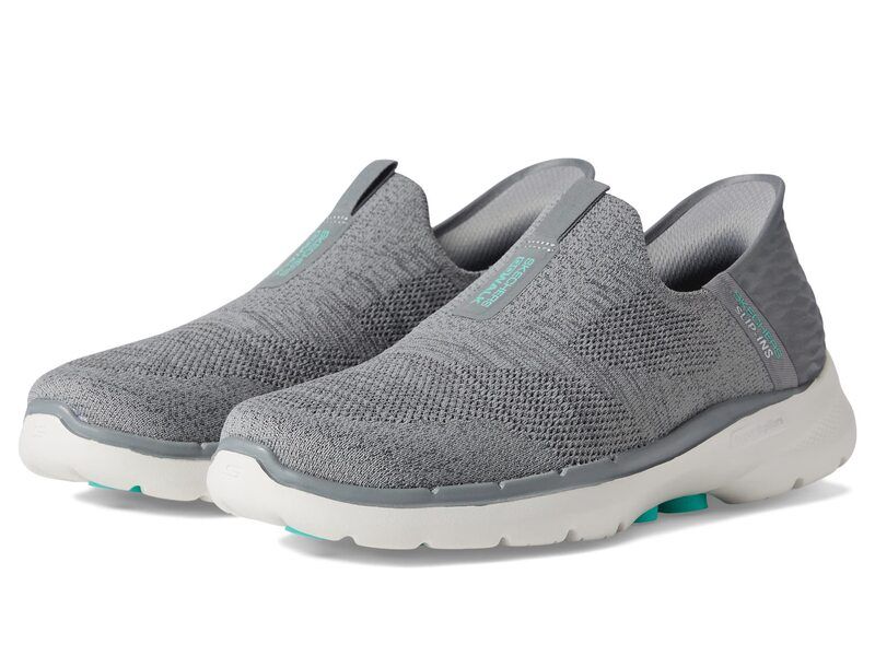 スケッチャーズ レディース シューズ スニーカー SKECHERS Performance Go Walk 6 Fabulous View Hands Free SlipIns Gray グレー