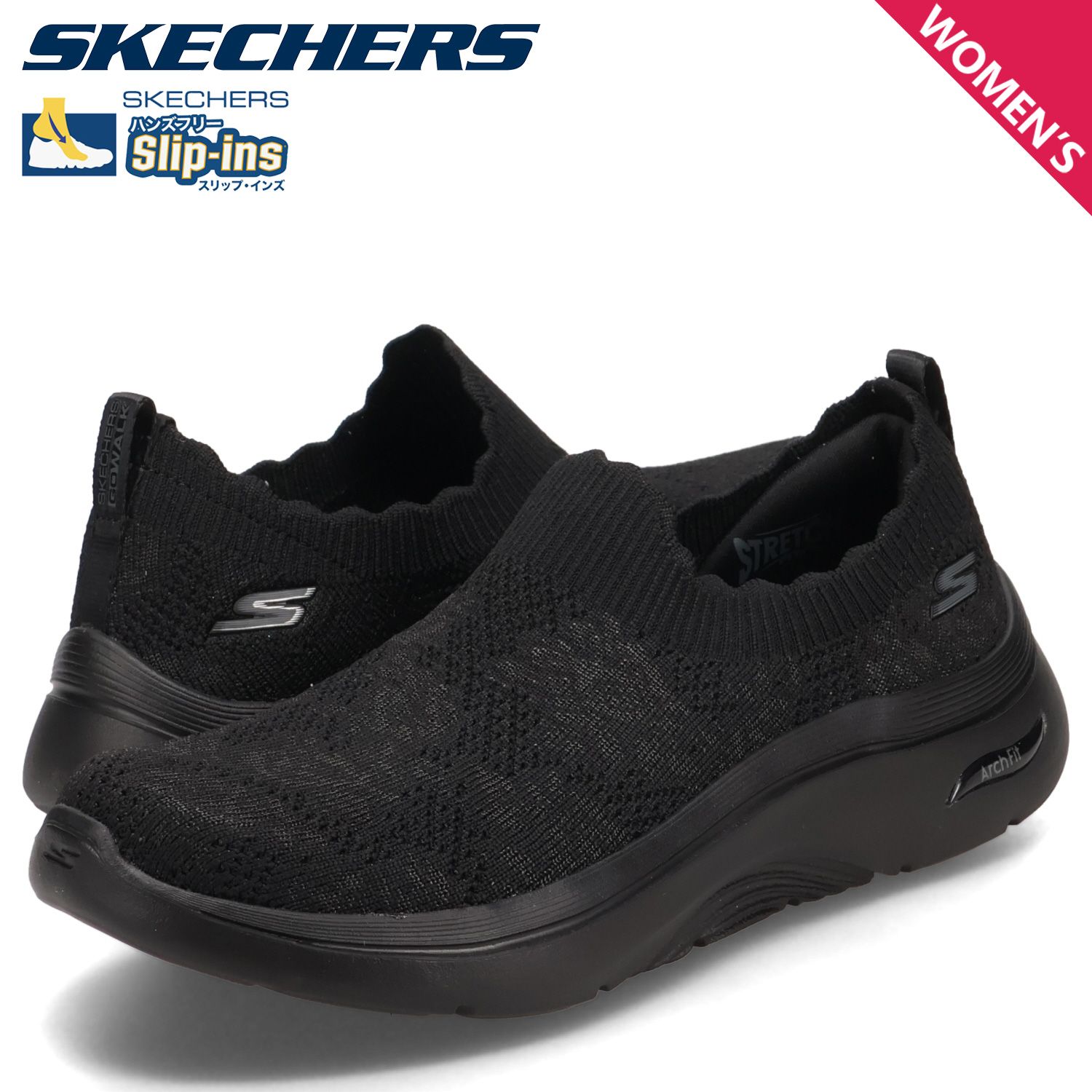 スケッチャーズ SKECHERS スニーカー スリッポン ゴーウォーク アーチフィット 2.0 ローザ リンダ レディース GO WALK ARCH FIT 2.0-ROSA LINDA 125329