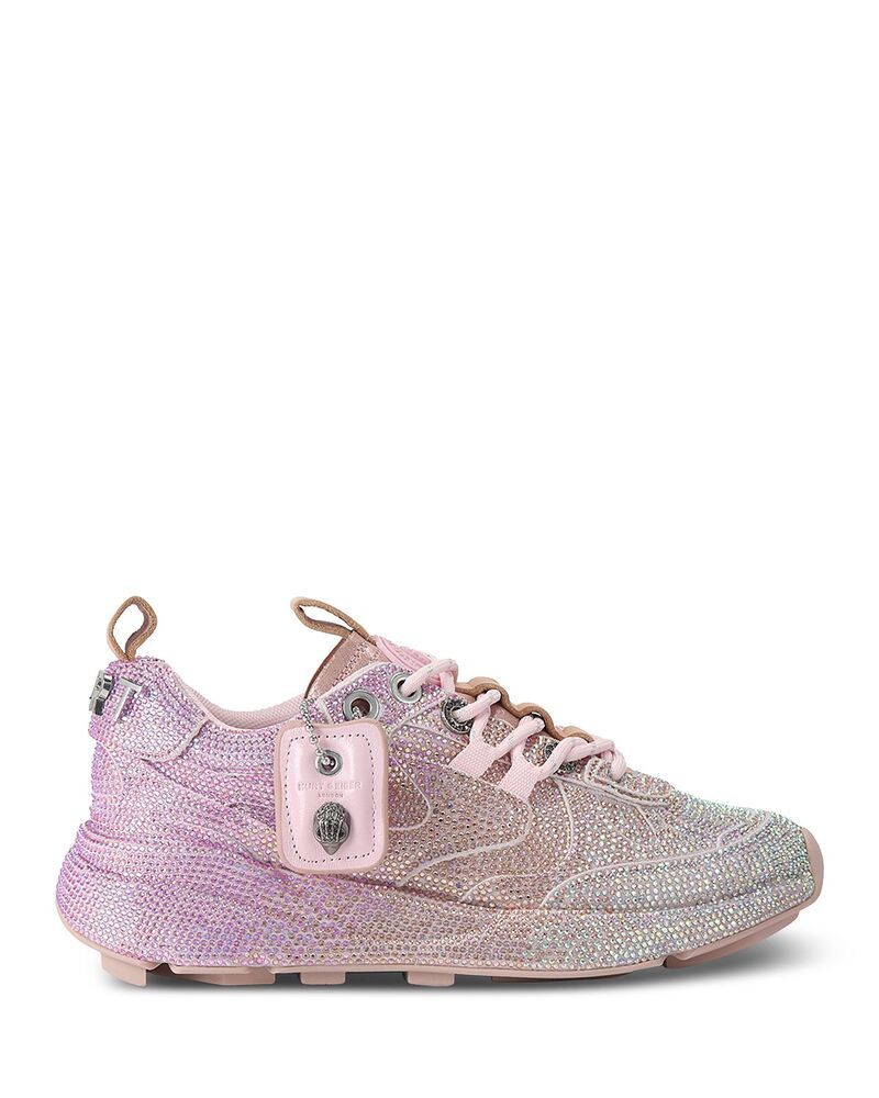 カートジェイガーロンドン レディース シューズ スニーカー KURT GEIGER LONDON Womens Kurt Crystal Running Sneakers Open Pink ピンク