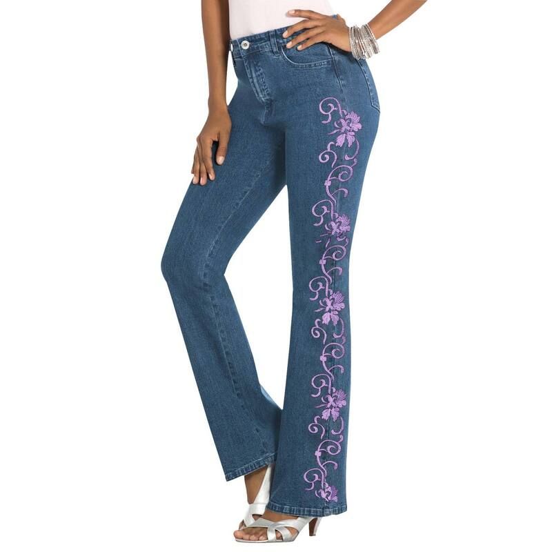 ロアマンズ レディース ボトムス デニムパンツ プラスサイズ Roamans Womens Plusize Whitney Jean With Invisible Stretch Vintage La