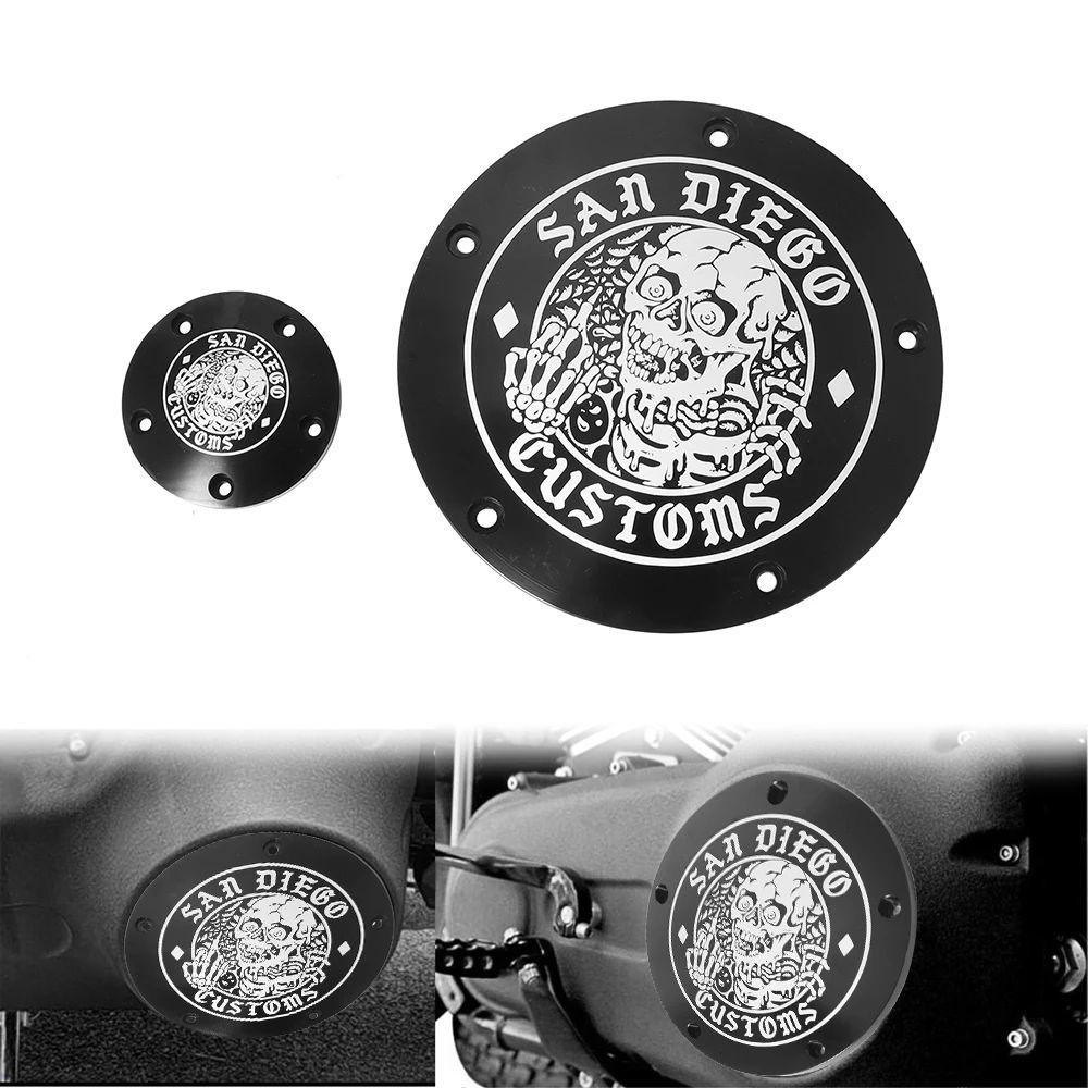 MOTORCYCLE ENGINE DERBY TIMER TIMING COVER 5 HOLES HARLEY TOURING STREET GLIDE ROAD KING DYNA FLD SOFTAIL