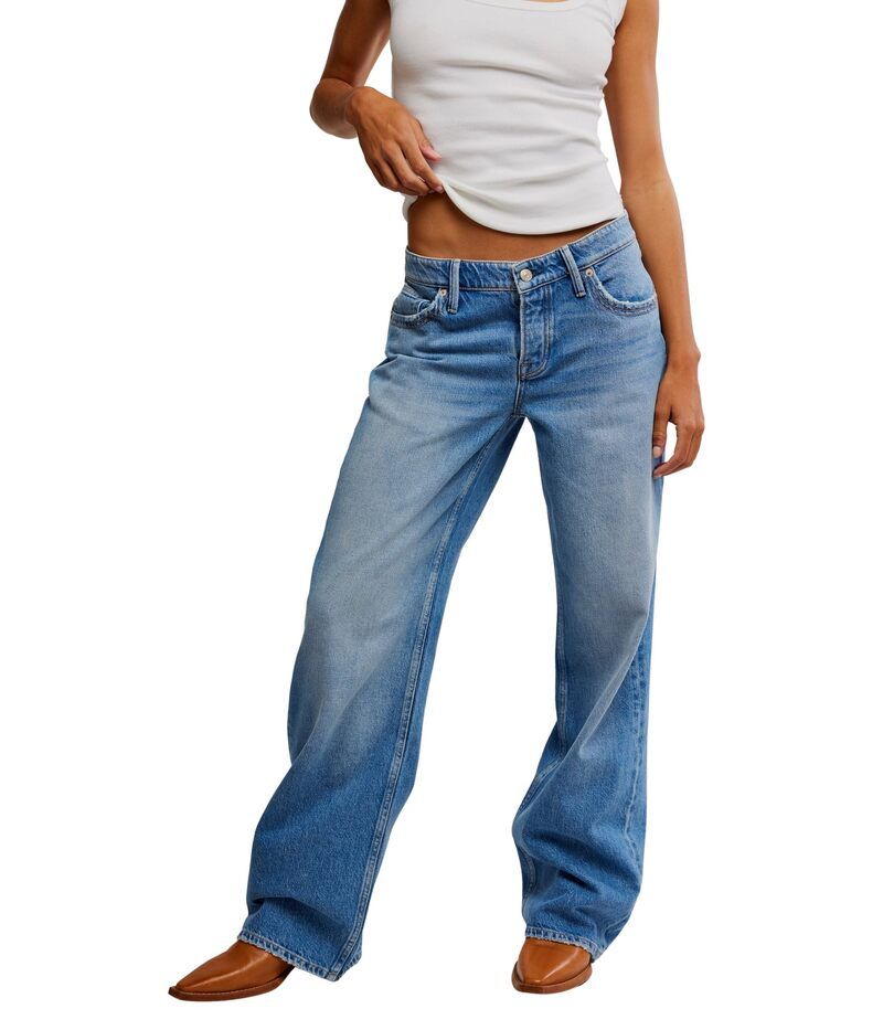 フリーピープル レディース ボトムス デニムパンツ ローライズ Free People Tennessee Low Rise Bf Cowboy Romance