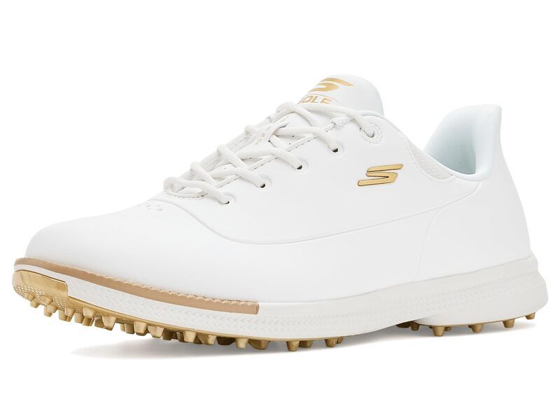 スケッチャーズ レディース シューズ スニーカー Skechers GOLF Jasmine 2 Waterproof Golf Shoes WhiteGold Spik ホワイト