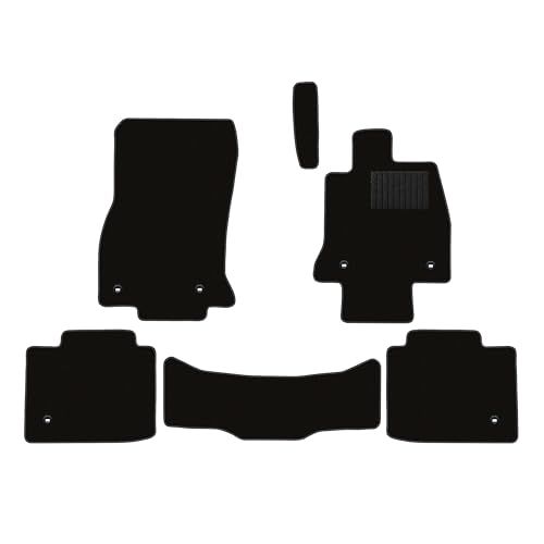 R◆Aviles トヨタ 互換品 新型 クラウン セダン 30系 32系 フロアマット【16色から選択】(01：無地×ブラック) 1e3c94a5