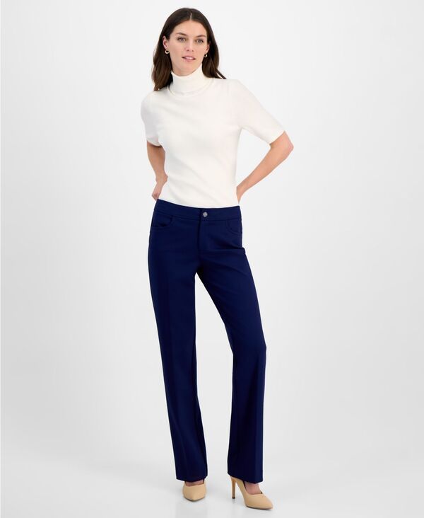 アンクライン レディース ボトムス カジュアルパンツ フレア Anne Klein Womens Flare Leg Compression Pant Distant Mountain