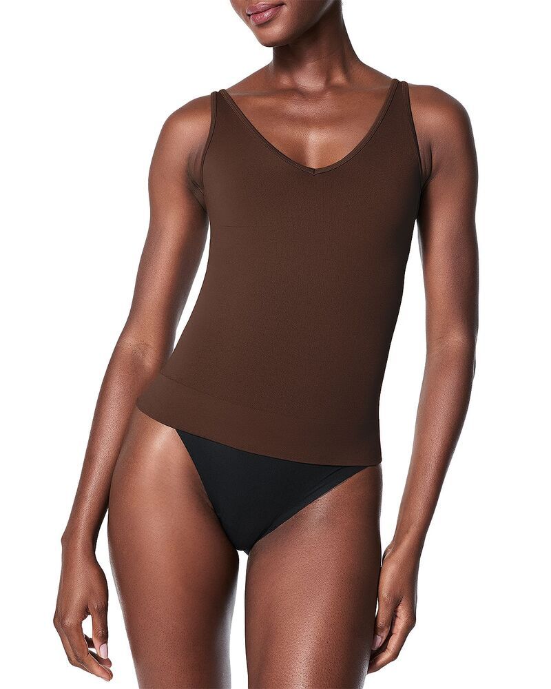 スパンク レディース トップス タンクトップ SPANXsculpt Seamless Power Tank Chestnut Brown ブラウン