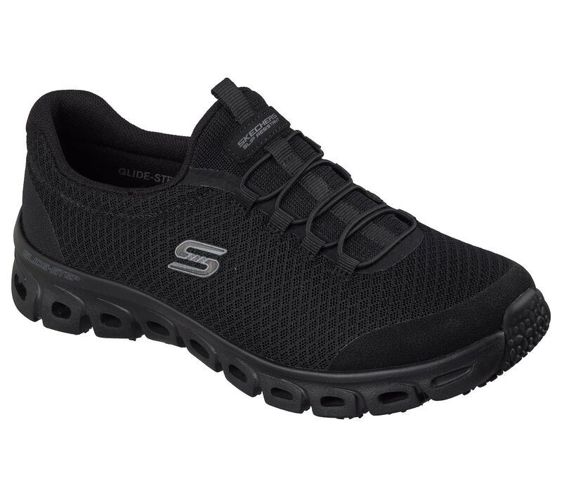 スケッチャーズ レディース シューズ スニーカー Skechers GlideStep WomenslipResistant Work Sneakers Black ブラック