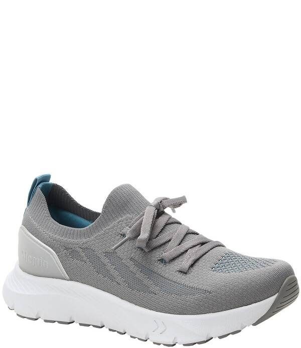 アレグリア レディース シューズ スニーカー ニット Alegria Regale Dream Fit Knit Slip On Walking Sneakers Blue Grey グレー