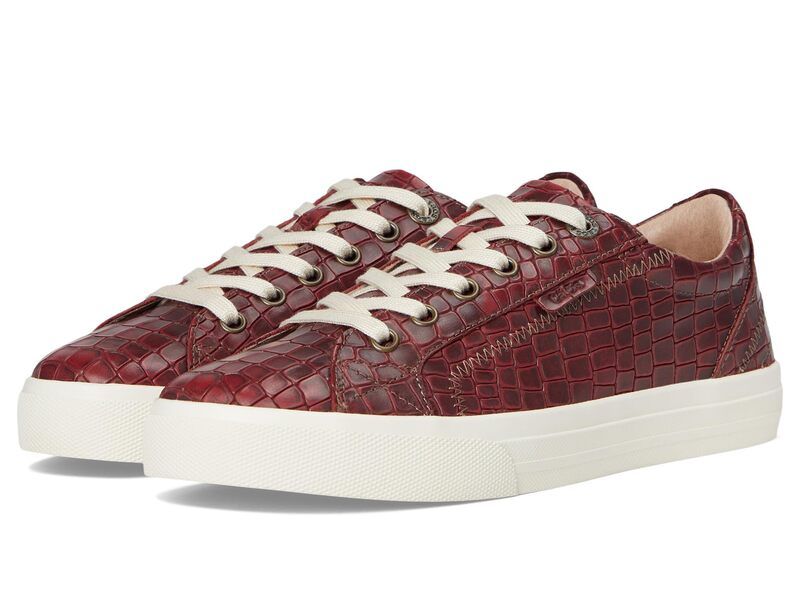 タオスフットウェア レディース シューズ スニーカー Taos Footwear Plim Soulux Red Croco レッド