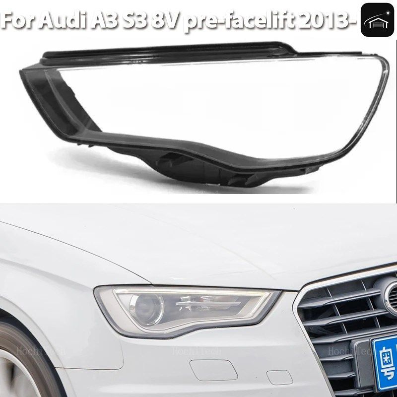 車のヘッドライトカバー、ランプ防水シェルカバー、ランプクリアレンズカバー、アウディA3 S3 8V（フェイスリフト前）2013-2016
