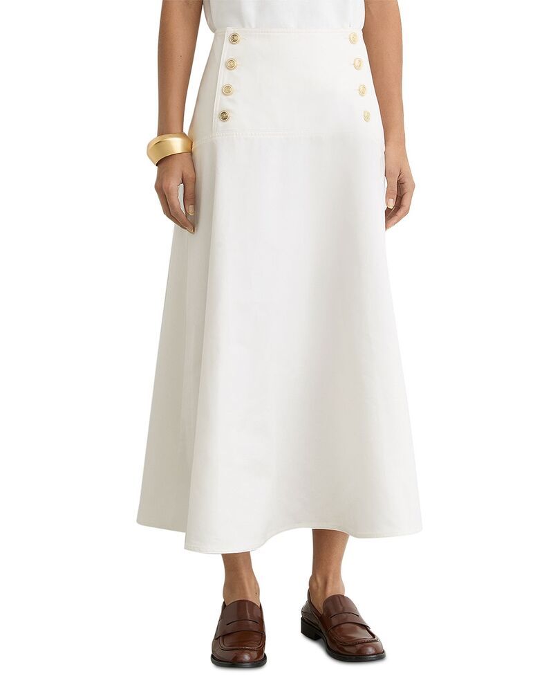 レイス レディース ボトムスカート ミディ REISS Riley Midi Skirt Ivory アイボリー