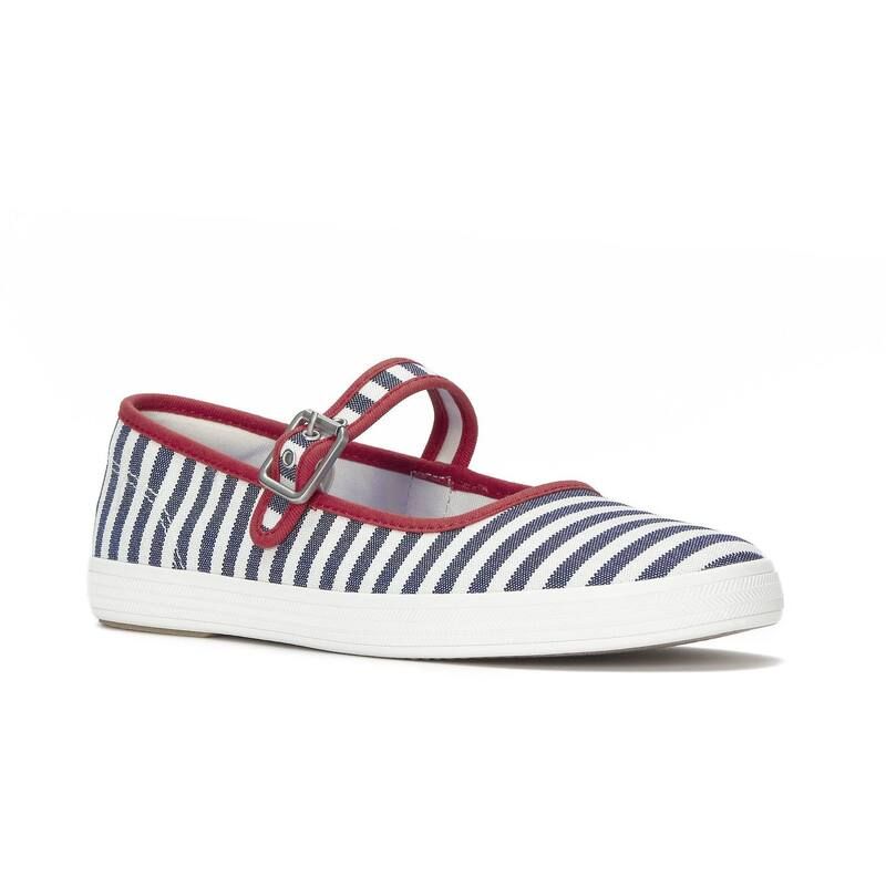 ケッズ レディース シューズ スニーカー Keds Maisie WomenslipOn Mary Jane Shoes White Navy Red ホワイト