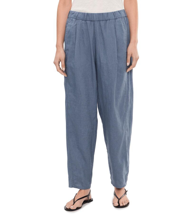 エイリーンフィッシャー レディース ボトムス カジュアルパンツ プリーツ アンクル リネン Eileen Fisher Organic Linen Ankle Pleated Lantern Pant