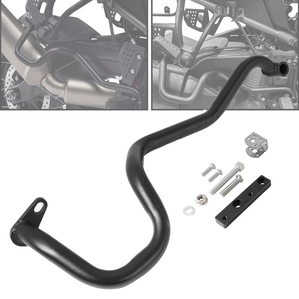 MOTORCYCLE CRASH BAR MUFFLER GUARD FRAME BUMPER PAN AMERICA 1250 S PA 1250 S 2020 - 23