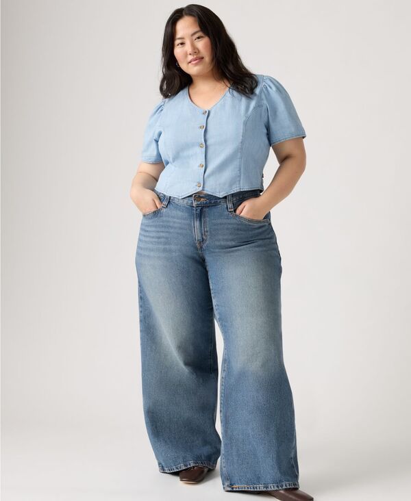 リーバイス レディース ボトムス デニムパンツ ジーンズ Levis Womens 94 Baggy WideLeg RelaxedFit Denim Jeans Beautiful Target デ