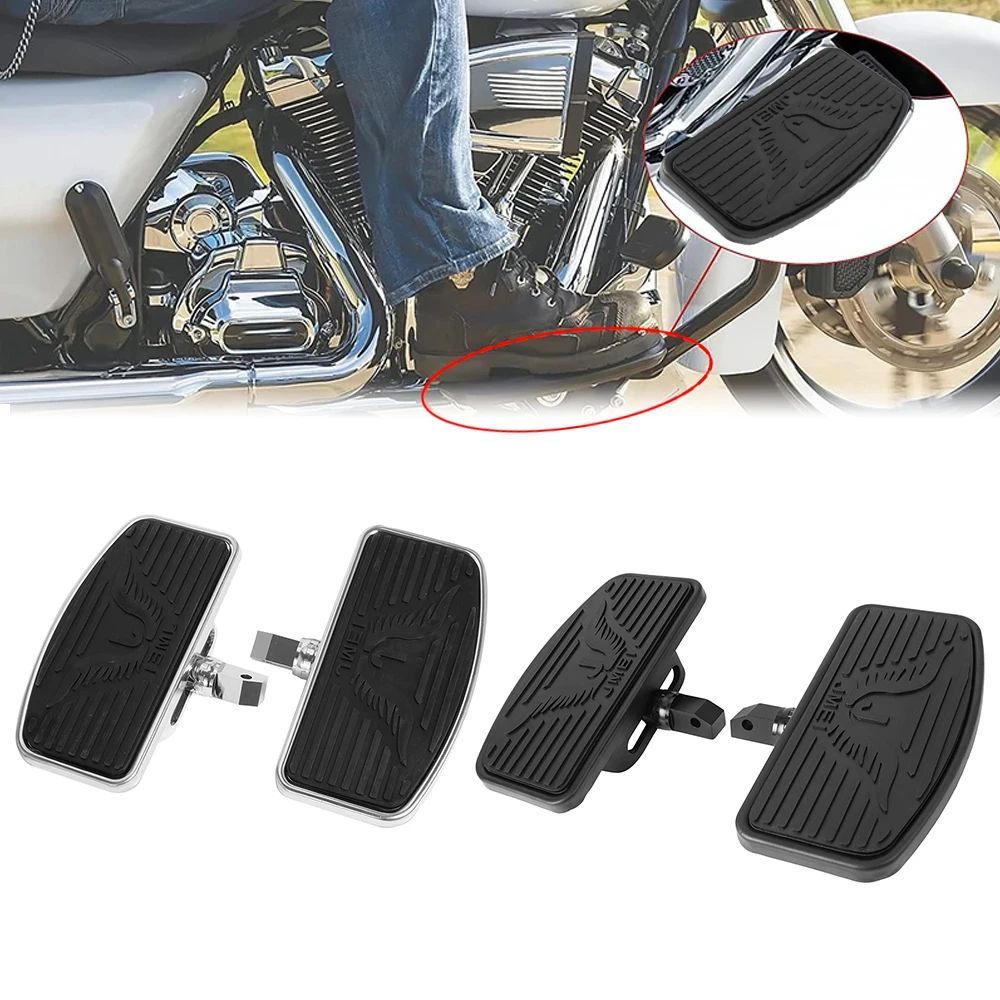 MOTORCYCLE FLOORBOARD FRONT FOOTBOARDS DRIVER FOOTREST PAD STEEL HONDA VTX1300 VTX1800 VL400 C50