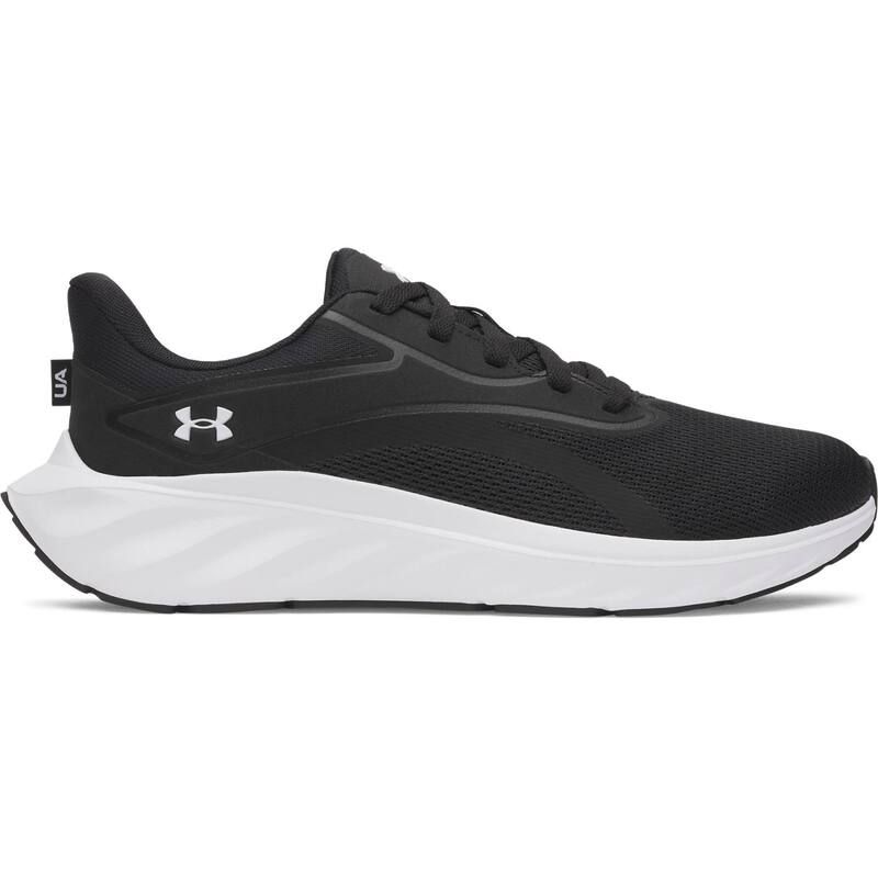 アンダーアーマー レディース シューズ スニーカー Under Armour Charged Ascend Mens Running Shoes Black White ホワイト