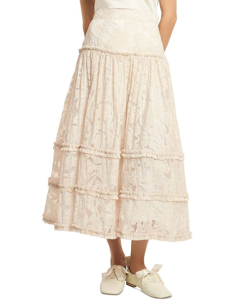 サンク セプト レディース ボトムスカート Cinq Sept Suki Drop Waist Skirt Khaki Multi カーキ
