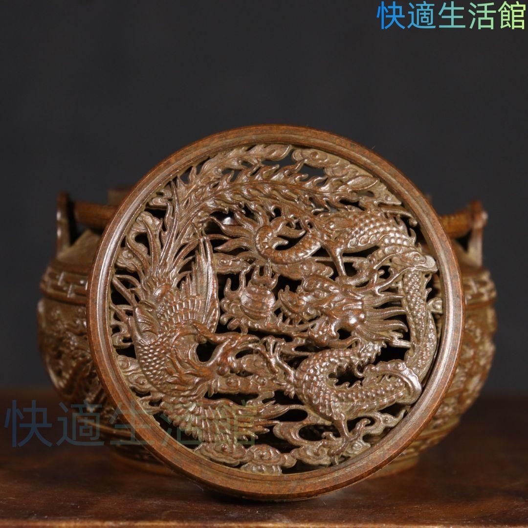 人気 新品 人気 新品 銅製 龍鳳暖手炉 香炉 室内檀香炉 香道具 装飾品 工芸品 置物 gyp622 8,588円