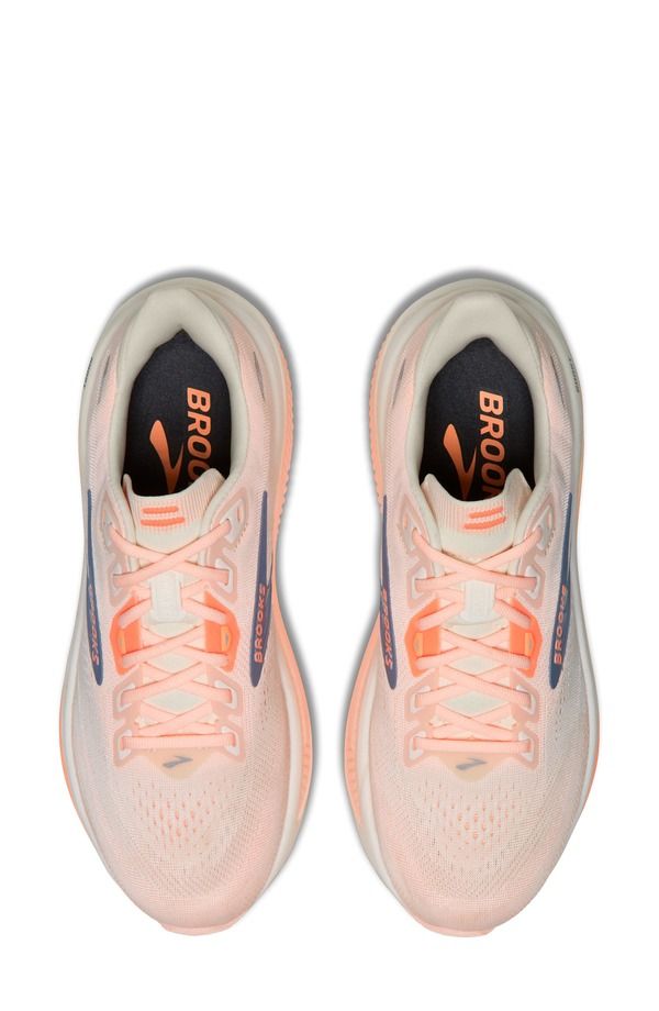 ブルックス レディース シューズ スニーカー Brooks Ghost 18 Running Shoe Star White Cyber Peach Grey ホワイト ブルックス レディース シューズ スニーカー Brooks Ghost 18 Running Shoe Star White Cyber Peach Grey ホワイト