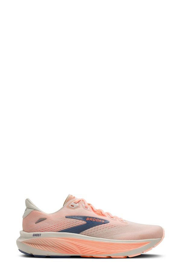 ブルックス レディース シューズ スニーカー Brooks Ghost 18 Running Shoe Star White Cyber Peach Grey ホワイト ブルックス レディース シューズ スニーカー Brooks Ghost 18 Running Shoe Star White Cyber Peach Grey ホワイト