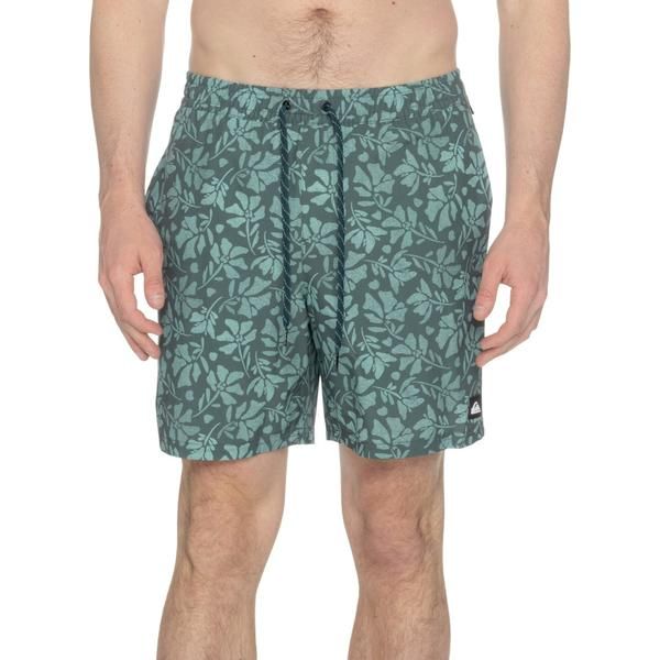 クイックシルバー メンズ 水着 ハーフパンツ・ショーツ ショートパンツ Quiksilver Volley Swim Shorts UPF 50 Aquifer