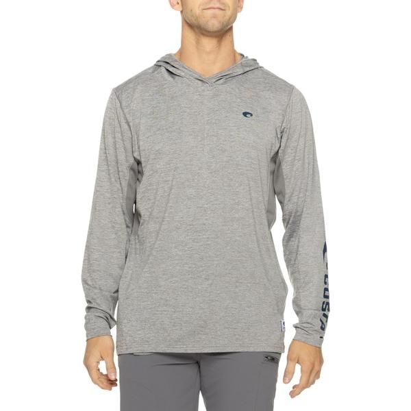 コスタ メンズ アウター パーカー・スウェット Costa Voyager Hoodie UPF 50 Storm Grey Hthr グレー
