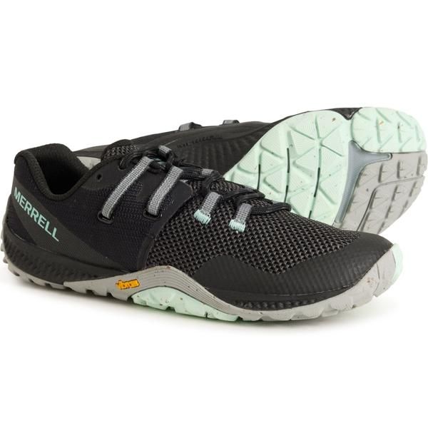 メレル レディース シューズ スニーカー Merrell Trail Glove 6 Trail Running Shoes For Women Black ブラック