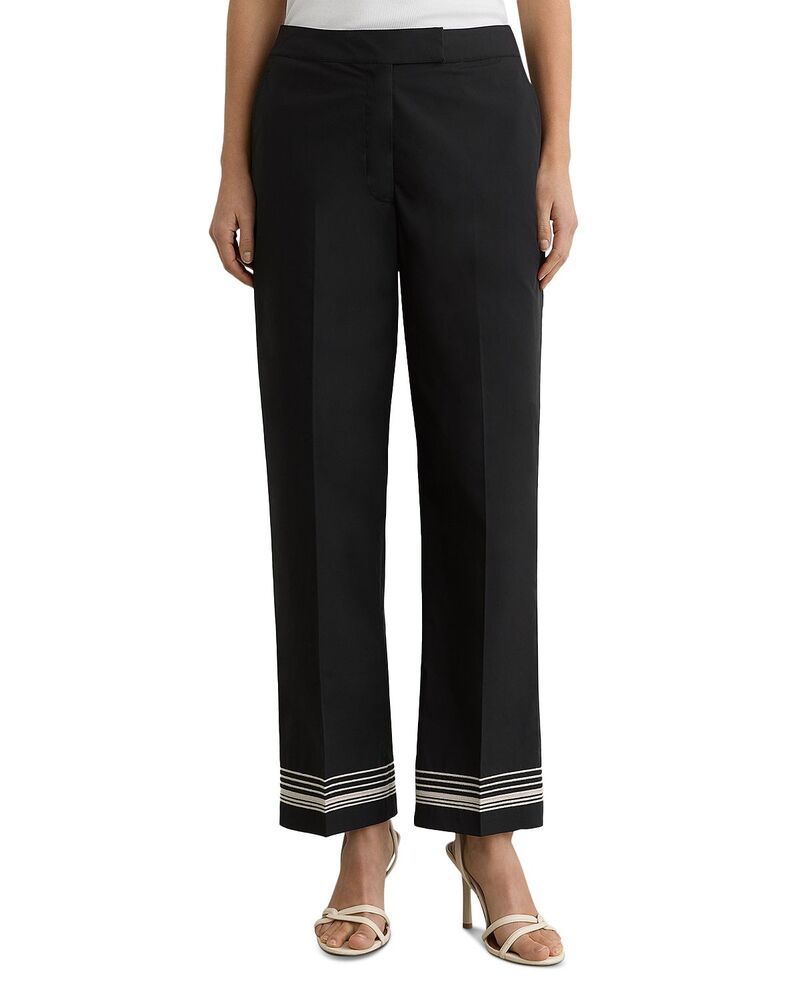 レイス レディース ボトムス カジュアルパンツ プチ REISS Petite Tapered Trousers BlackIvory アイボリー
