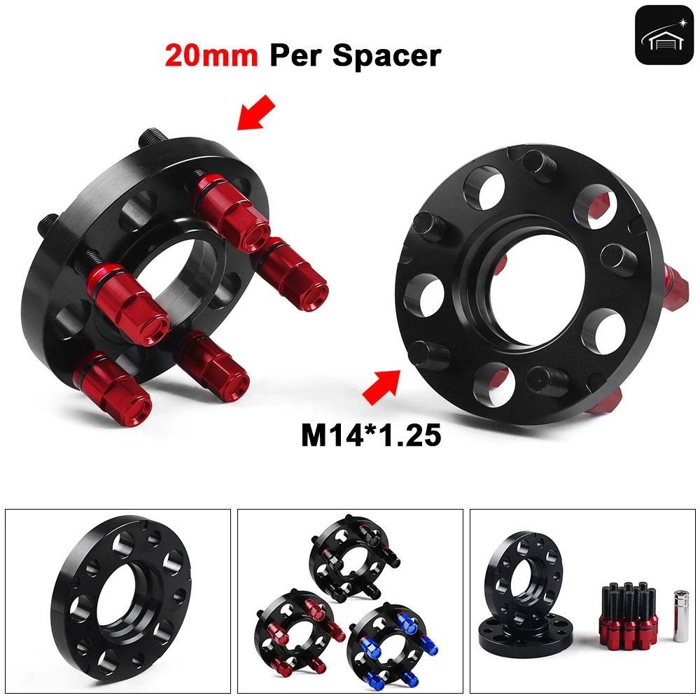 20mm 72.56mm 5x120mm ハブセントリックホイールスペーサー M14x1.25 テーパーボルト BMW Fシリーズ F10 F12 F13 F01 F02 F30 TT102032