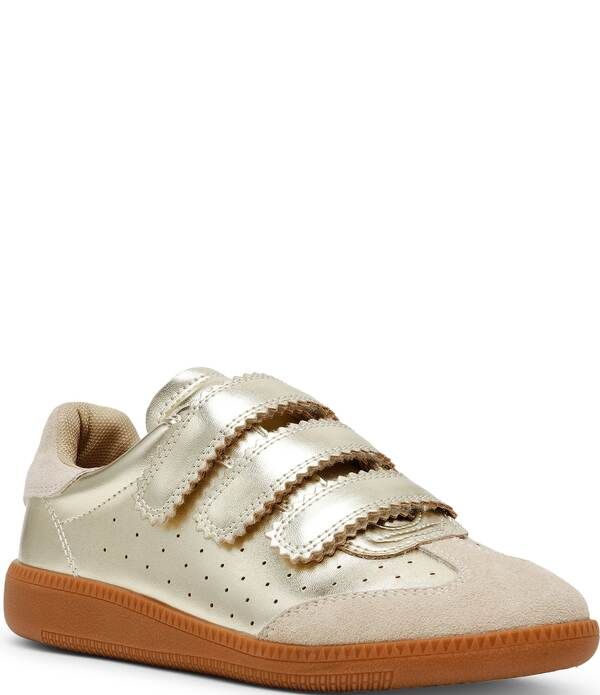 スティーブ マデン レディース シューズ スニーカー Steve Madden Momentum Gum Sole HookandLoop LowTop Sneakers Gold ゴールド