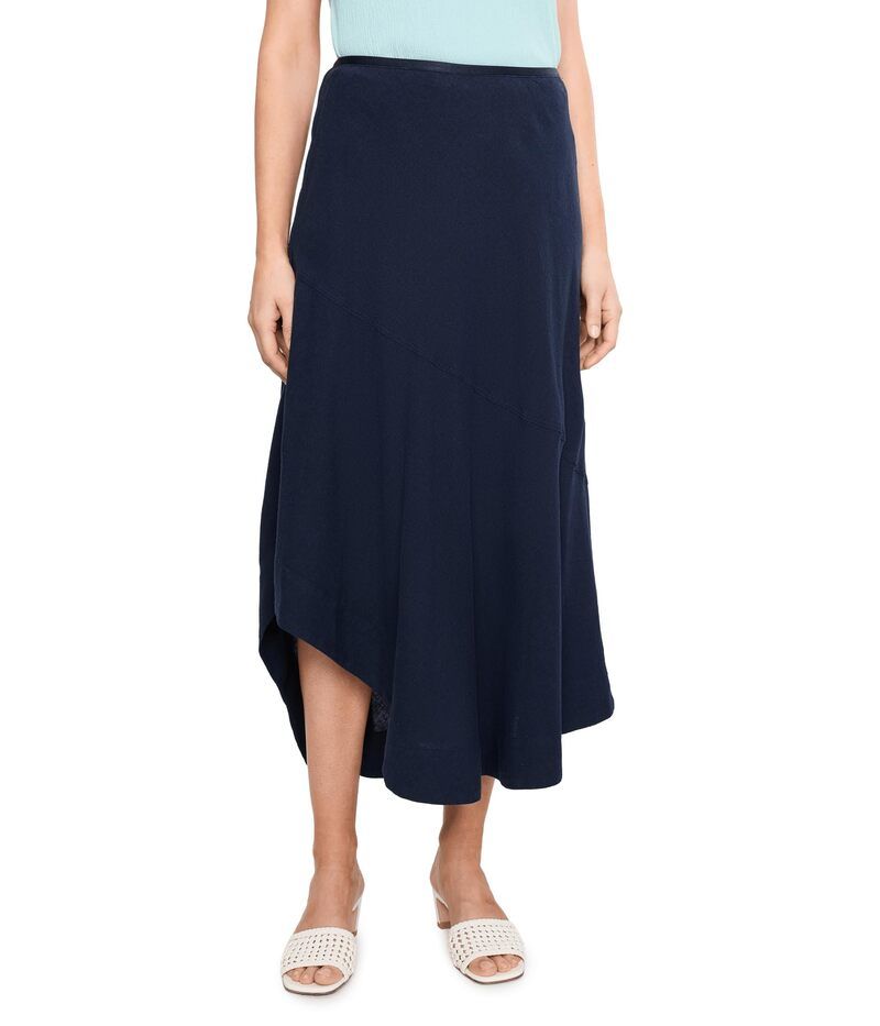 ニックプラスゾーイ レディース ボトムスカート リネン NICZOE Long Engagement Rumba Linen Skirt Dark Indigo インディゴ