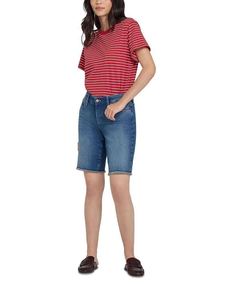 エヌワイディージェイ レディース ボトムス ハーフパンツ・ショーツ ショートパンツ デニム NYDJ Boyfriendenim Shorts Breezy Palms デニム